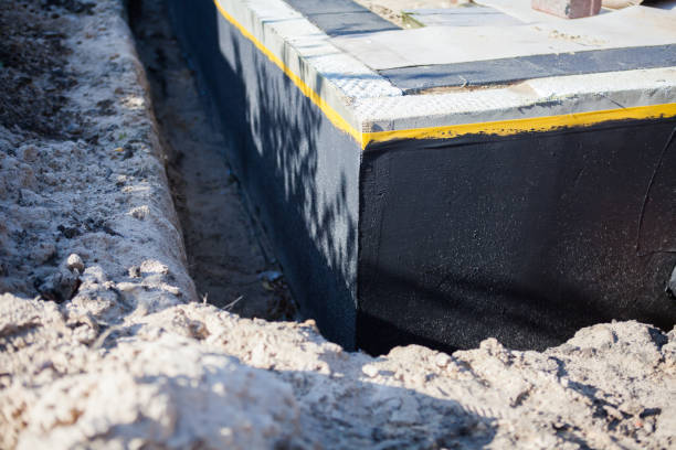 Residential Exterior Waterproofing installation at a Riverdale, MI home by SJ Waterproofing Pros